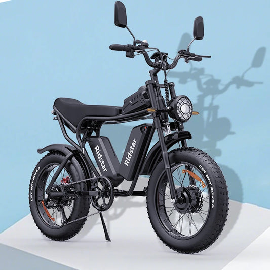 US Free Shipping Ridstar Q20 Pro 52V 40AH 20 Inch Fast E Bike Dual Motor Battery Fat Tire Electric Mountain Dirt Bike for Adults